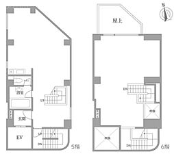 エタニティー麻布十番 ワンルームの間取図画像