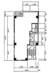 第2名和ビル ワンルームの間取図画像