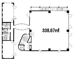スハラ六本木ビル ワンルームの間取図画像
