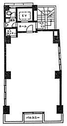 中野第一ビル ワンルームの間取図画像