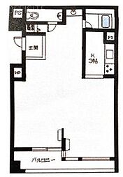 リーラ乃木坂 ワンルームの間取図画像