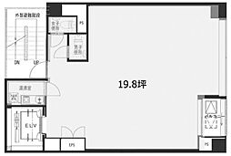 カクトビル宝町 ワンルームの間取図画像