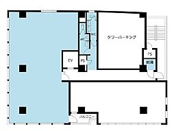 クリスタルタワー ワンルームの間取図画像