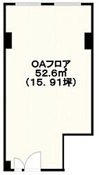 南海東京ビルディング ワンルームの間取図画像