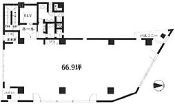 クレインズパーク ワンルームの間取図画像
