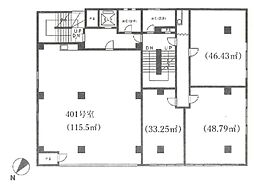 霜ビル1 ワンルームの間取図画像