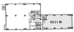 三田三好ビル ワンルームの間取図画像