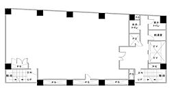 築地センタービル ワンルームの間取図画像