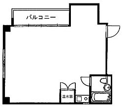 ラフィネ新宿 ワンルームの間取図画像
