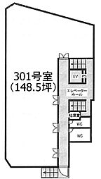 新陽ビル ワンルームの間取図画像