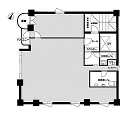 シンク白山ビル ワンルームの間取図画像