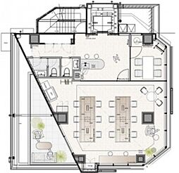 SHIFTNOGIZAKA ワンルームの間取図画像