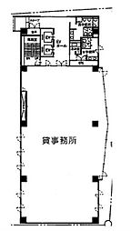 亀井ビル ワンルームの間取図画像
