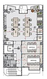 パシフィックスクエア九段南 ワンルームの間取図画像