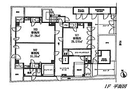テロワール南青山 ワンルームの間取図画像
