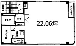 波崎ビル ワンルームの間取図画像