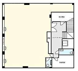 翠ビルヂング ワンルームの間取図画像