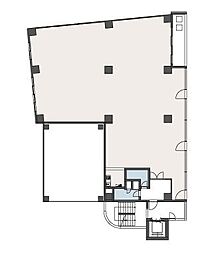 リリービル ワンルームの間取図画像