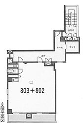 ストークビル赤坂 ワンルームの間取図画像