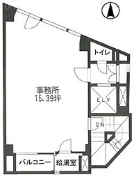 須田町パークビル ワンルームの間取図画像