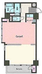 南青山セピアコート ワンルームの間取図画像