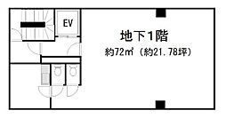 岩田ビル ワンルームの間取図画像