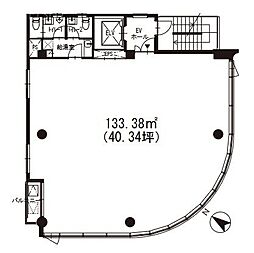 SK青山ビル ワンルームの間取図画像