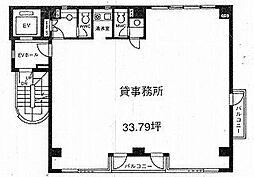 ミカミビル ワンルームの間取図画像