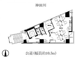 SPROUTIIDABASHI ワンルームの間取図画像