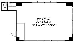 古澤ビル ワンルームの間取図画像