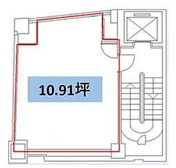 陽光銀座ビル ワンルームの間取図画像