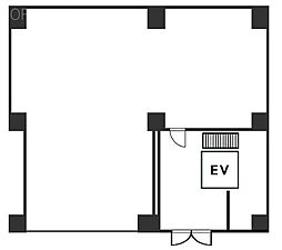 山京ビル本館 ワンルームの間取図画像