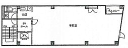 理研機器浜松町ビル ワンルームの間取図画像