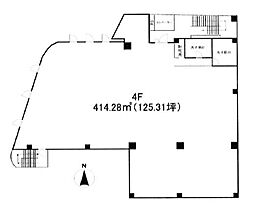 早川TKBビル ワンルームの間取図画像