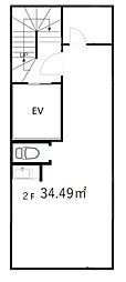 REB東麻布1丁目ビル ワンルームの間取図画像