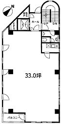 石川ビル ワンルームの間取図画像