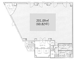 芝公園リッジビル ワンルームの間取図画像