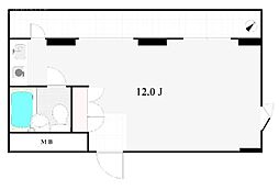 パーク・ノヴァ渋谷 ワンルームの間取図画像