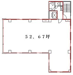 東日本橋1stビル ワンルームの間取図画像