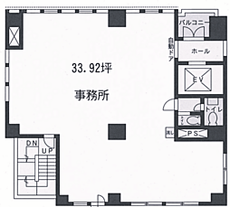 山京ビル本館 ワンルームの間取図画像