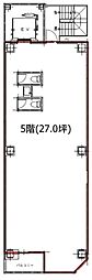 神田カドウチ ワンルームの間取図画像