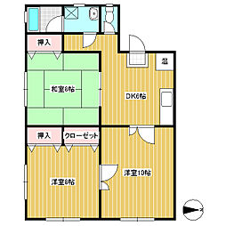 エステーラ 3DKの間取図画像