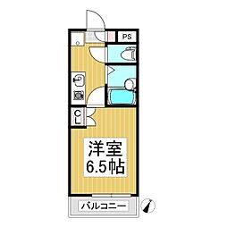 セノーテ佐久 1Kの間取図画像