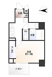 アスヴェル京都市役所前 1Kの間取図画像