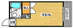 FITSビル段原南 1Kの間取図画像