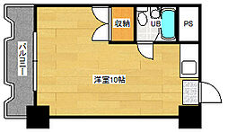 幟ビル 3階ワンルームの間取り