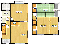 高須1丁目貸家 2階4LDKの間取り