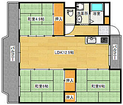 フォレスト 1階3LDKの間取り