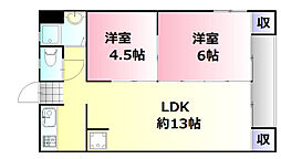 間取図画像 2LDK