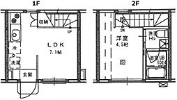 87gラ・セッテ 1階1LDKの間取り